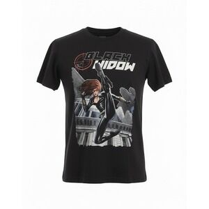 Marvel Black Widow Graphic T Shirt‎ Avengers Super Hero Tee Top